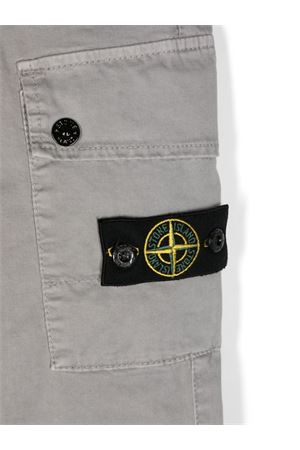 grey cotton trousers STONE ISLAND KIDS | 811630115V0164